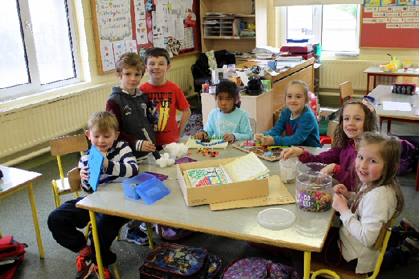 photo of children enjoying toys